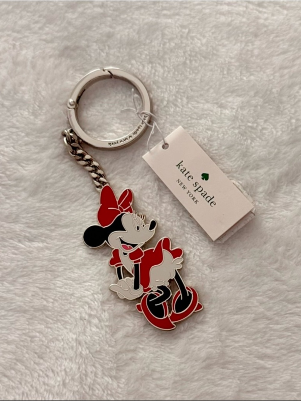 NWT Disney Minnie Mouse Keychain Bag Charm Collectible Kate Spade - Picture 3 of 7